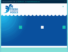 Tablet Screenshot of freshfinishpools.com